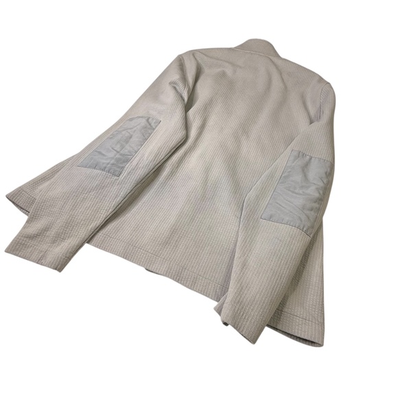 Ted Baker London Pleaded Patch Sleeves Double Full Zip Up Jacket - Picture 3 of 15